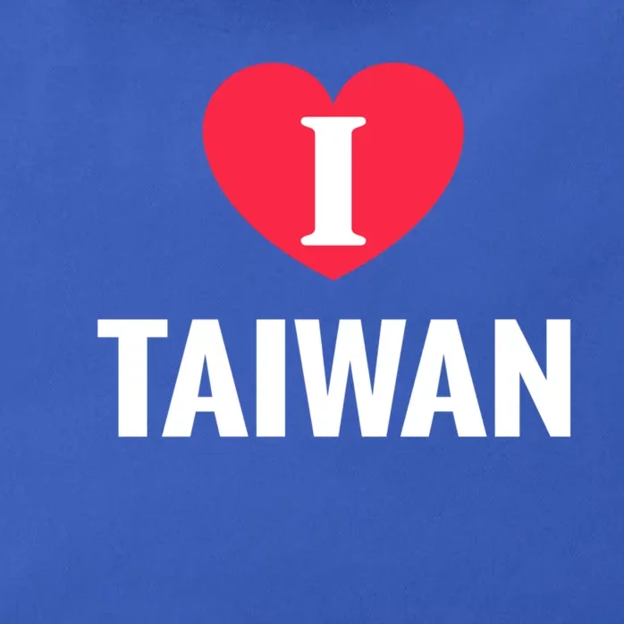 I Love Taiwan Patriotic Home Country Travel Gift Zip Tote Bag