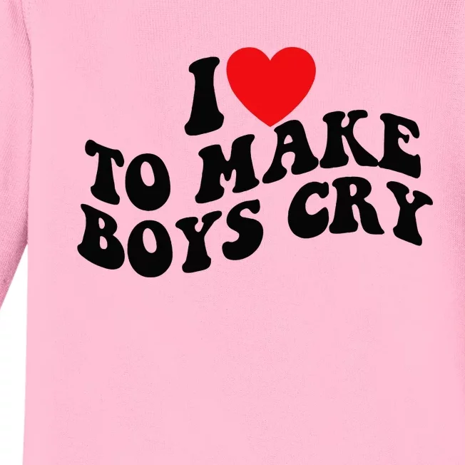 I Love To Make Cry Baby Long Sleeve Bodysuit