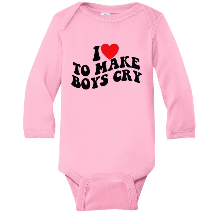 I Love To Make Cry Baby Long Sleeve Bodysuit