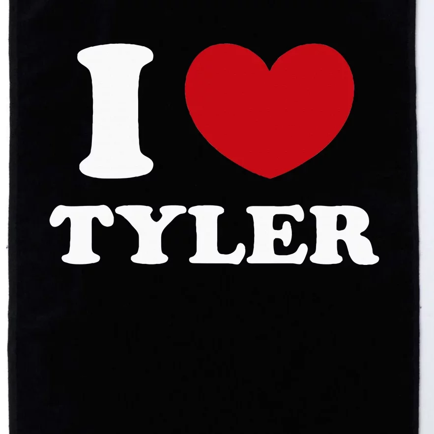 I Love Tyler Platinum Collection Golf Towel