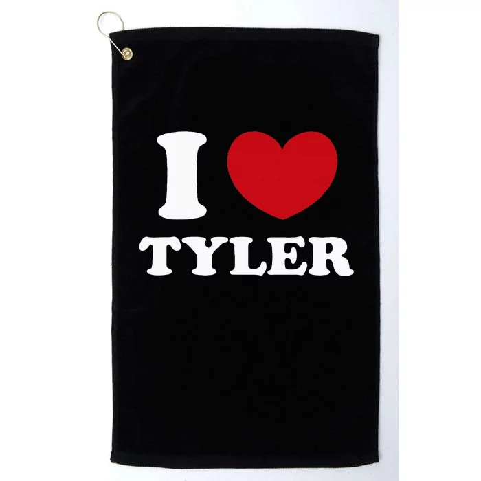 I Love Tyler Platinum Collection Golf Towel