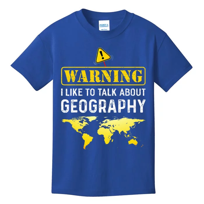 I Like To Talk About Geography Kids T-Shirt