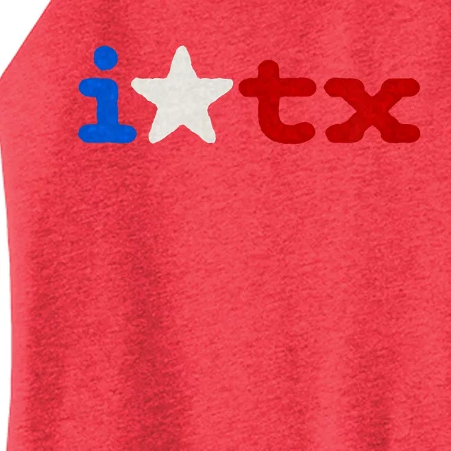 I Love Texas Women’s Perfect Tri Rocker Tank