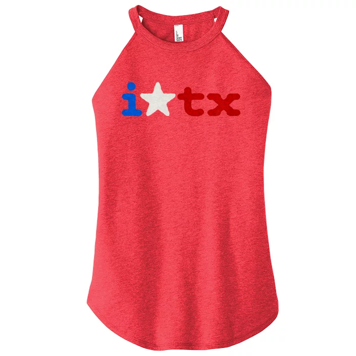 I Love Texas Women’s Perfect Tri Rocker Tank