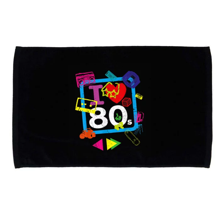 I love The 80'S - I Heart The 80s Vintage Eighties Clothing Microfiber Hand Towel