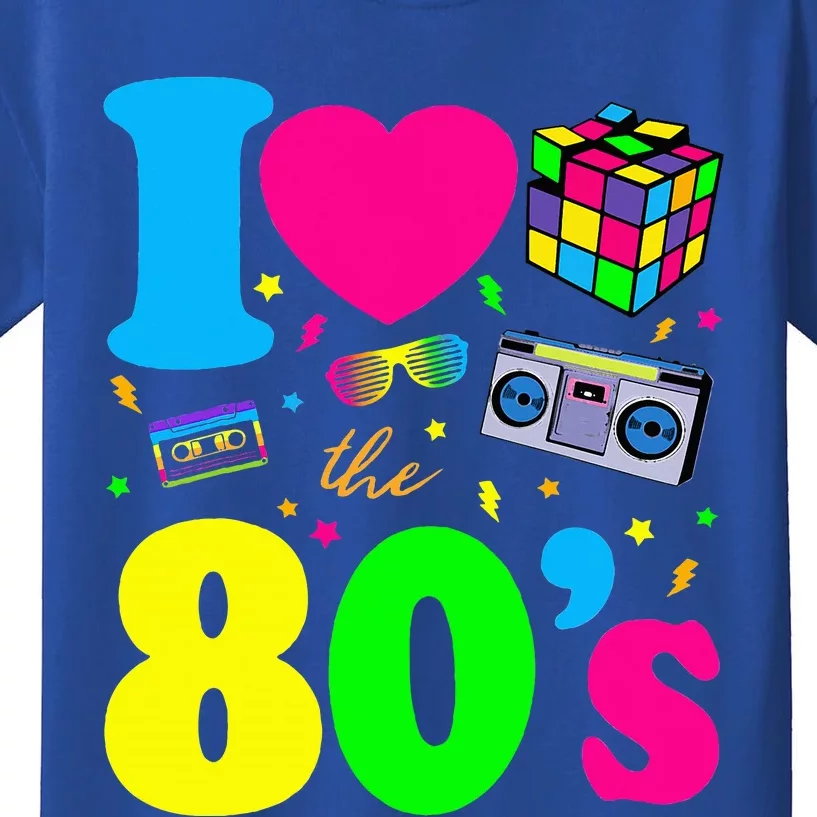 I Love The 80s Clothes Party Funny Kids T-Shirt