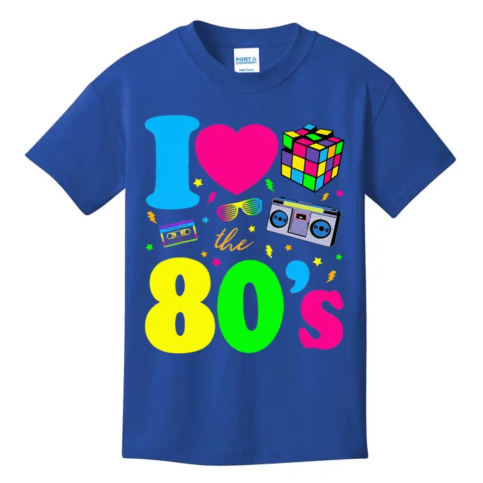 I Love The 80s Clothes Party Funny Kids T-Shirt