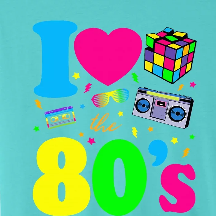 I Love The 80s Clothes Party Funny ChromaSoft Performance T-Shirt