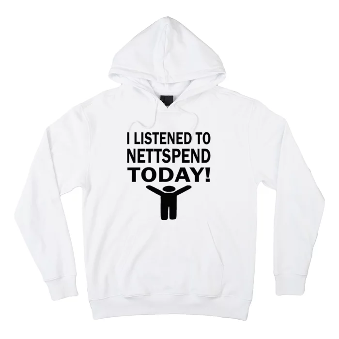 I Listened To Nettspend Today Concert Music Hoodie