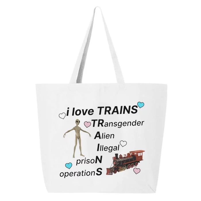 I Love Trains Alien Illegal Prison Operations 25L Jumbo Tote