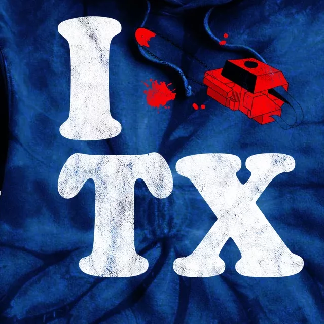 I Love Texas Chainsaw Tie Dye Hoodie