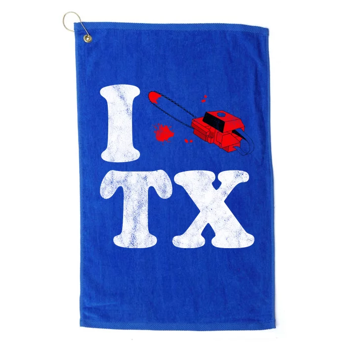 I Love Texas Chainsaw Platinum Collection Golf Towel