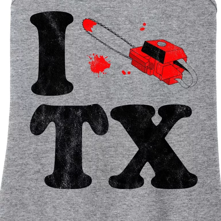 I Love Texas Chainsaw Ladies Essential Tank