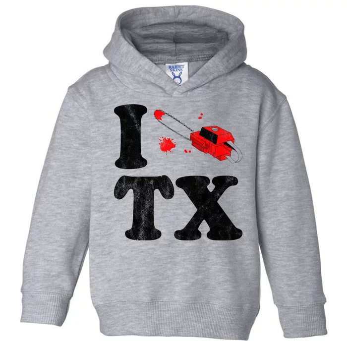 I Love Texas Chainsaw Toddler Hoodie