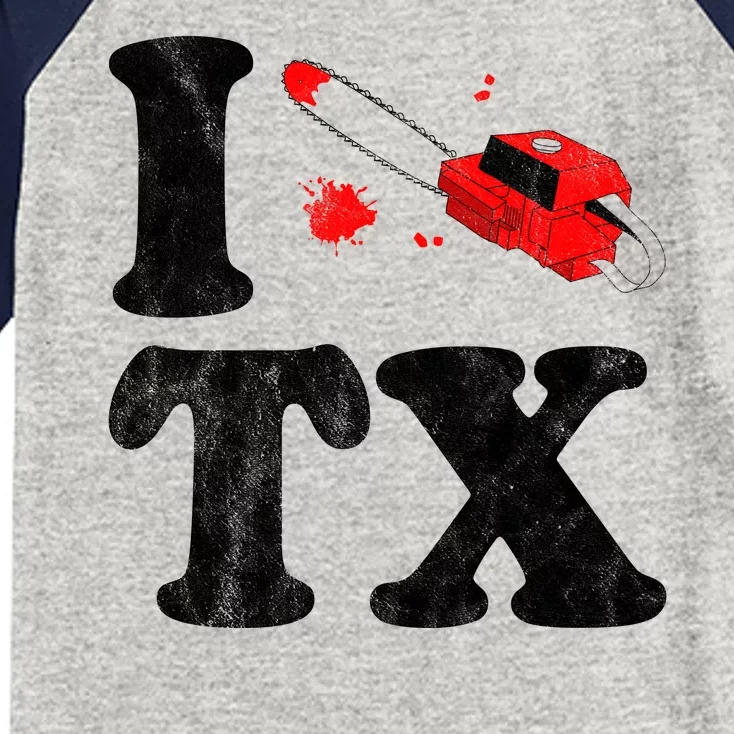 I Love Texas Chainsaw Kids Colorblock Raglan Jersey