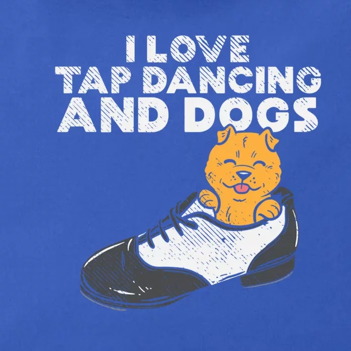 I Love Tap Dancing And Dogs Tap Dancer Funny Tap Dance Gift Zip Tote Bag