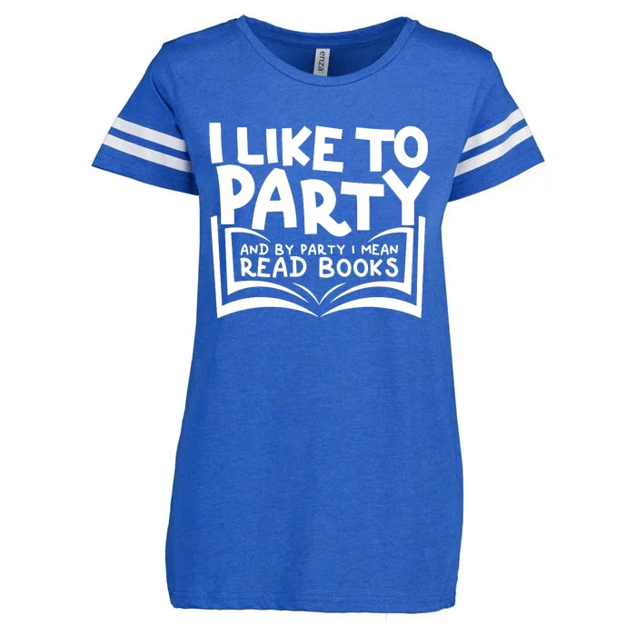 I Like To Party (Read Books) Enza Ladies Jersey Football T-Shirt