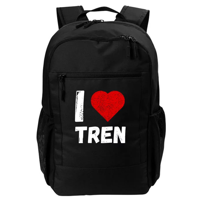 I Love Tren Funny Bodybuilder Daily Commute Backpack