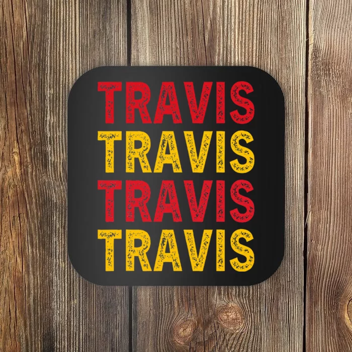 I Love Travis Personalized Name Travis Coaster