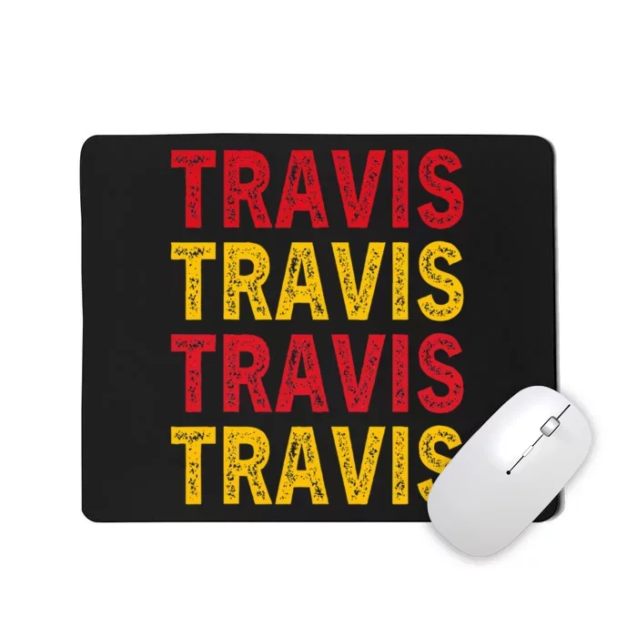 I Love Travis Personalized Name Travis Mousepad