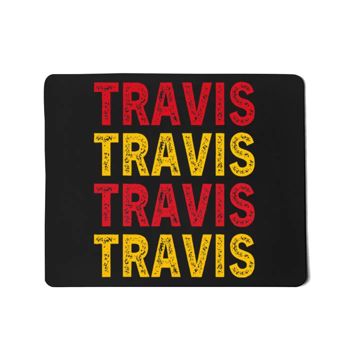 I Love Travis Personalized Name Travis Mousepad