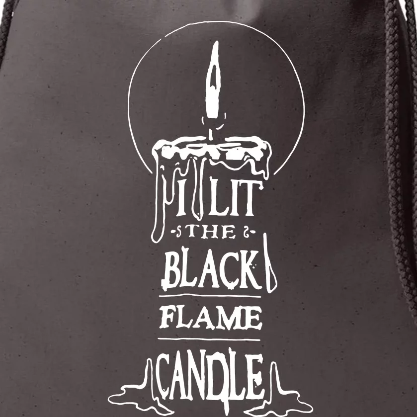 I Lit The Back Flame Candle Drawstring Bag