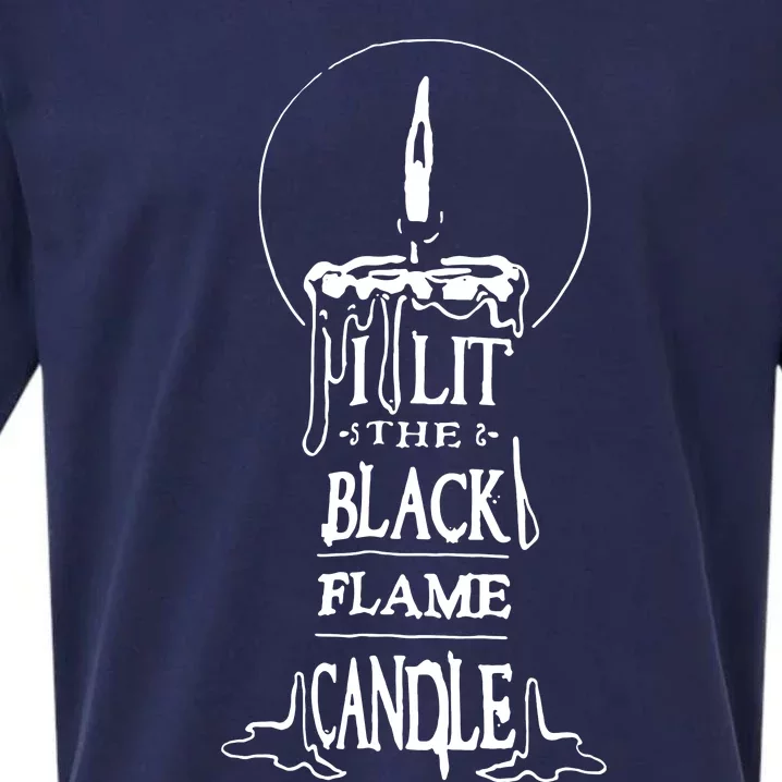 I Lit The Back Flame Candle Sueded Cloud Jersey T-Shirt