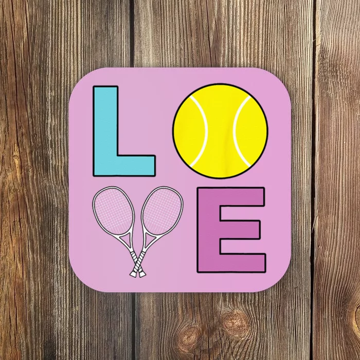 I Love Tennis Tennis Player Coaster