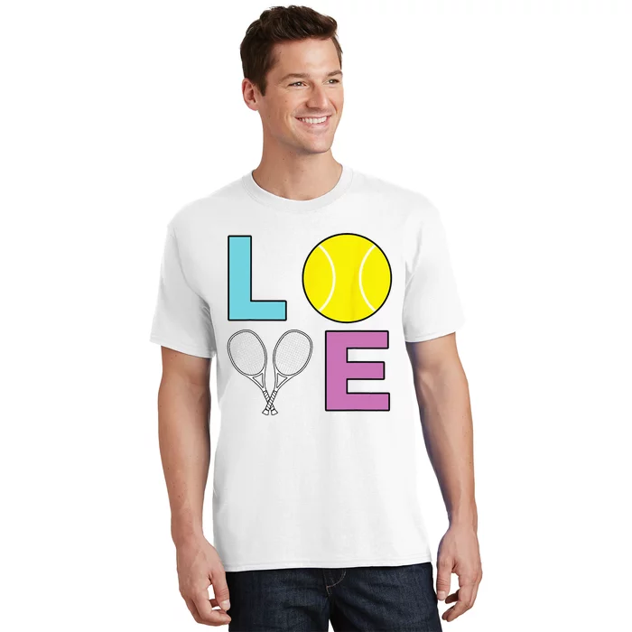 I Love Tennis Tennis Player T-Shirt