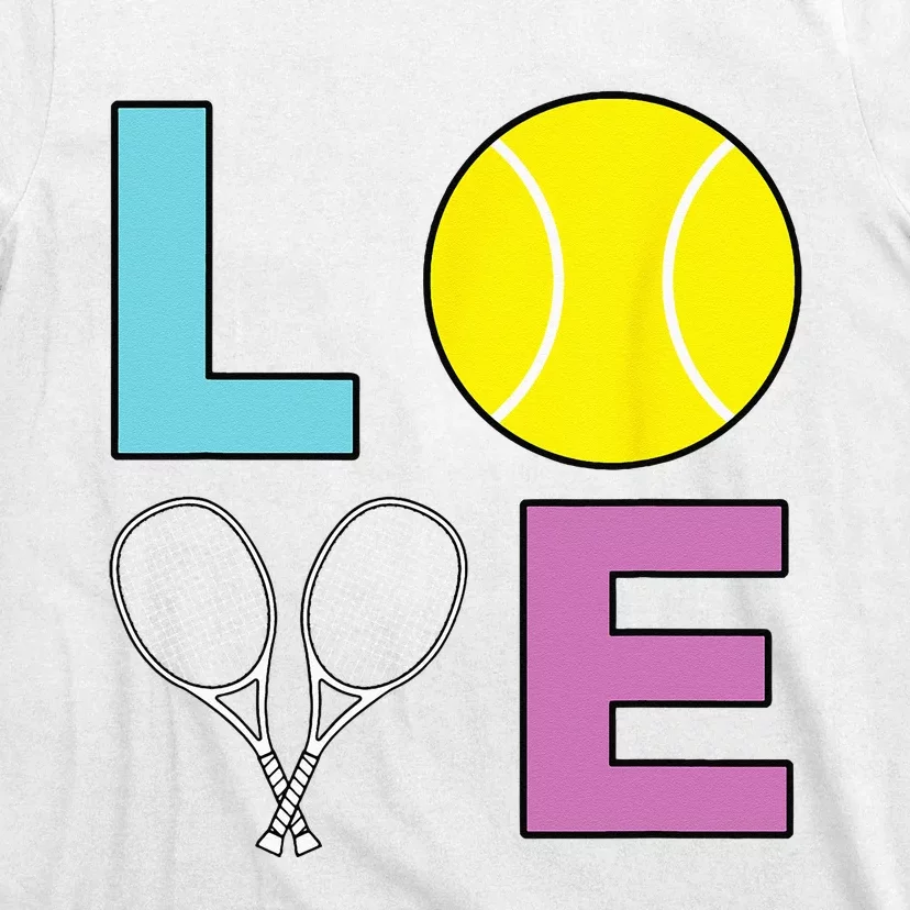 I Love Tennis Tennis Player T-Shirt