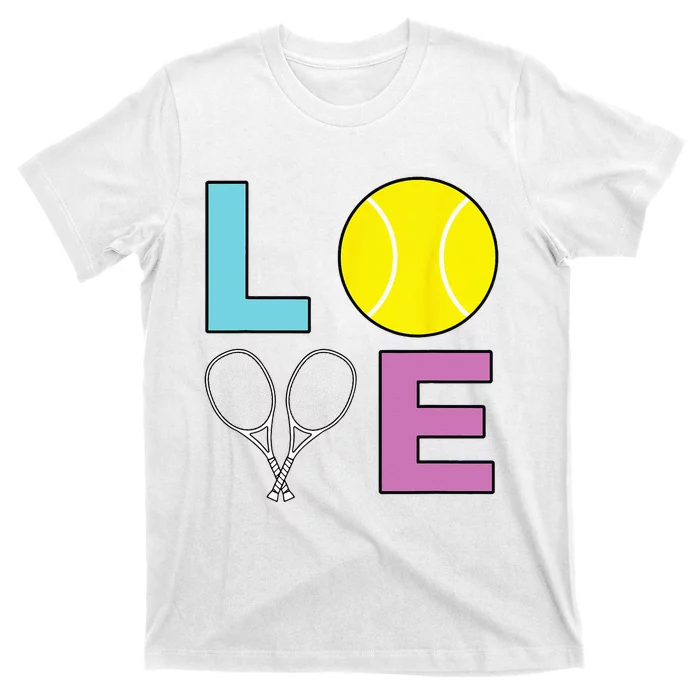 I Love Tennis Tennis Player T-Shirt