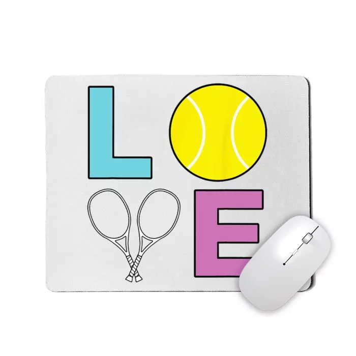 I Love Tennis Tennis Player Mousepad