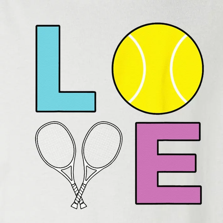 I Love Tennis Tennis Player Toddler Long Sleeve Shirt