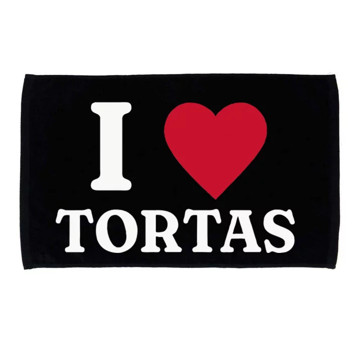 I Love Tortas Mexican Food Microfiber Hand Towel