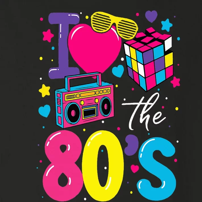 I Love The 80s 80's Party Retro Toddler Long Sleeve Shirt