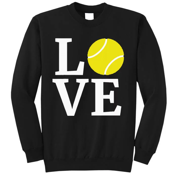 I Love Tennis Tall Sweatshirt