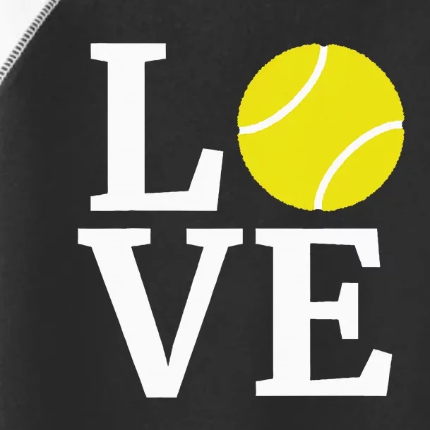 I Love Tennis Toddler Fine Jersey T-Shirt