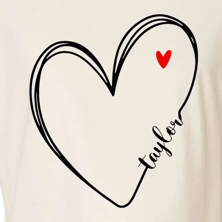 I Love Taylor Personalized Heart Design For G.I.R.L.S Garment-Dyed Women's Muscle Tee