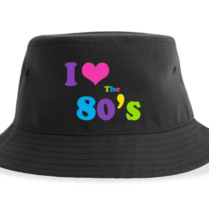 I Love the 80's Sustainable Bucket Hat