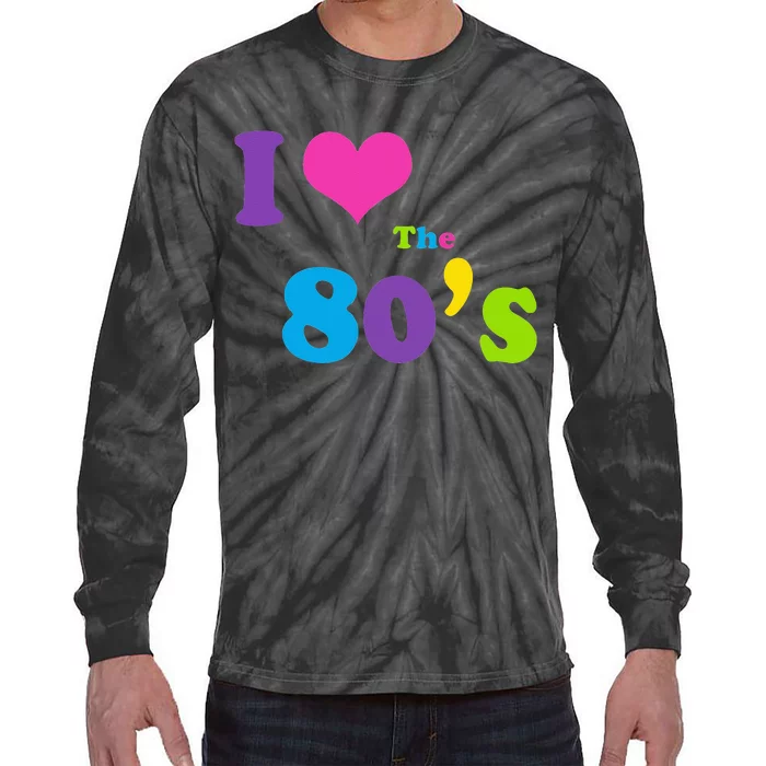 I Love the 80's Tie-Dye Long Sleeve Shirt