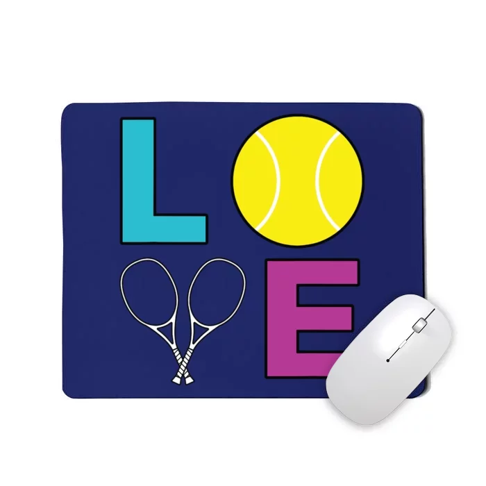 I Love Tennis Tennis Player Mousepad