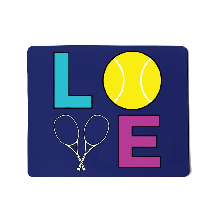 I Love Tennis Tennis Player Mousepad