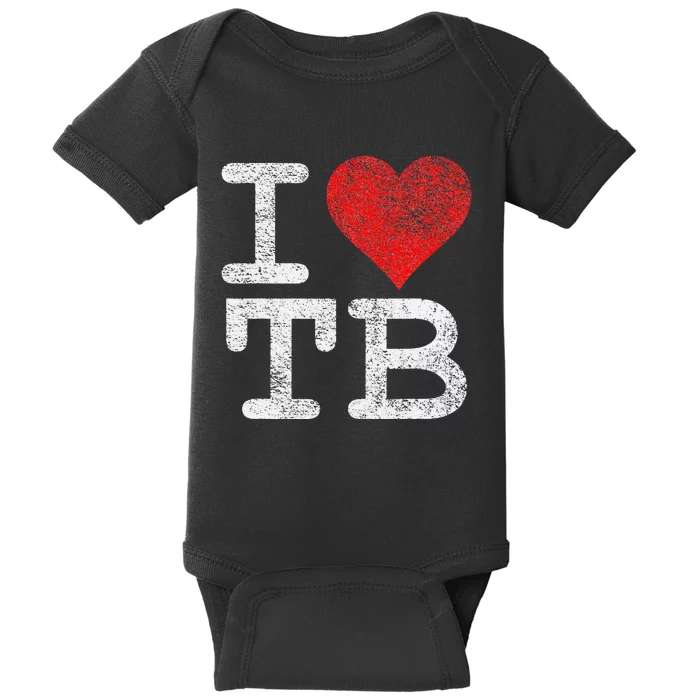 I LOVE TAMPA BAY I HEART TB FLORIDA FOOTBALL Baby Bodysuit