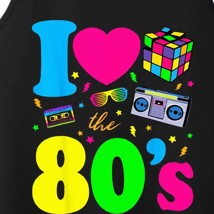 I Love The 80s 80s Clothes Performance Tank