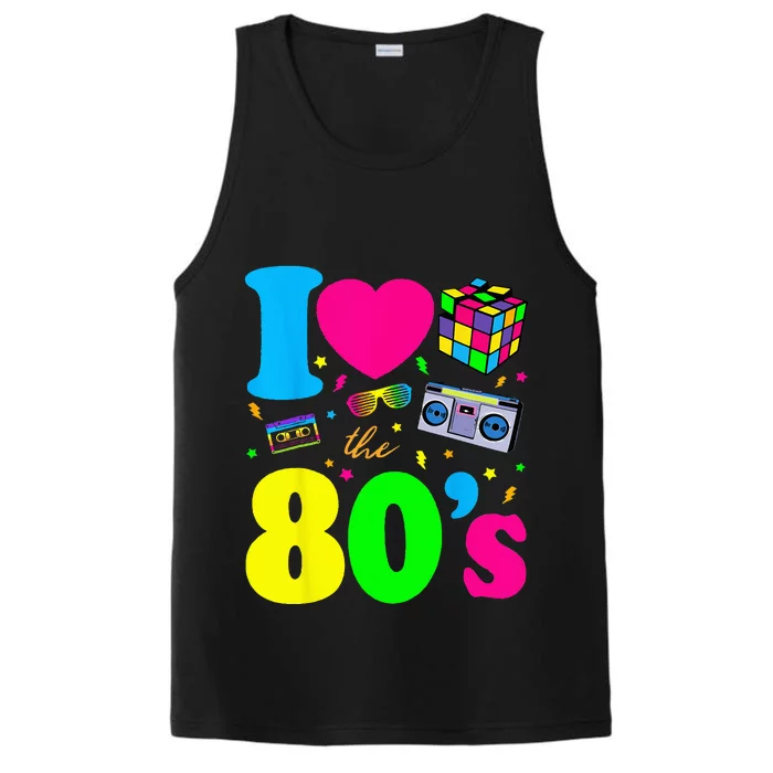 I Love The 80s 80s Clothes Performance Tank