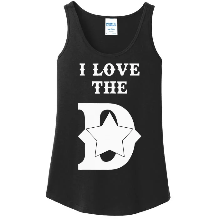 I Love The D Dallas Texas Cool Dallas Ladies Essential Tank