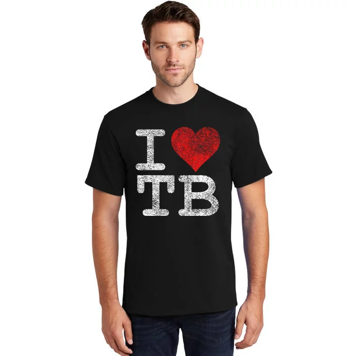 I Love Tampa Bay I Heart Tb Florida Football Tall T-Shirt