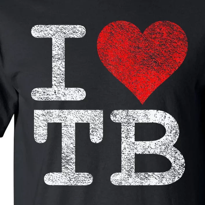 I Love Tampa Bay I Heart Tb Florida Football Tall T-Shirt