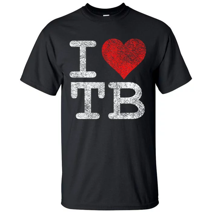 I Love Tampa Bay I Heart Tb Florida Football Tall T-Shirt