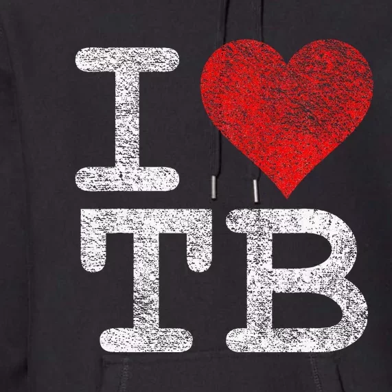 I Love Tampa Bay I Heart Tb Florida Football Premium Hoodie